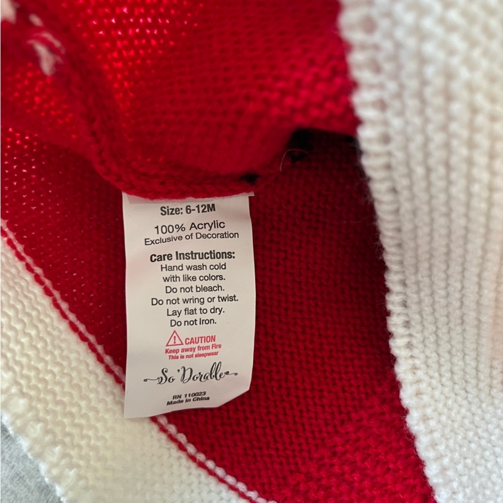 NWT Christmas Baby Sweater and Headband Set - Picture 4 of 4